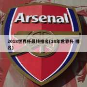 2018世界杯最终排名(18年世界杯 排名)