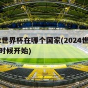 2022世界杯在哪个国家(2024世界杯什么时候开始)