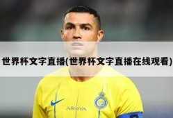 世界杯文字直播(世界杯文字直播在线观看)