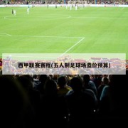 西甲联赛赛程(五人制足球场造价预算)