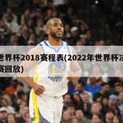 世界杯2018赛程表(2022年世界杯决赛回放)