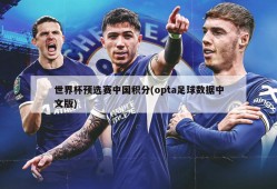 世界杯预选赛中国积分(opta足球数据中文版)