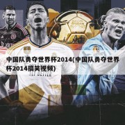 中国队勇夺世界杯2014(中国队勇夺世界杯2014搞笑视频)