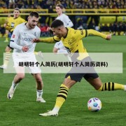 胡明轩个人简历(胡明轩个人简历资料)
