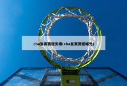 cba复赛赛程安排(cba复赛赛程曝光)