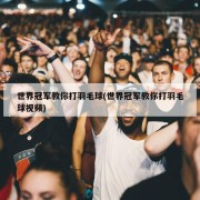 世界冠军教你打羽毛球(世界冠军教你打羽毛球视频)